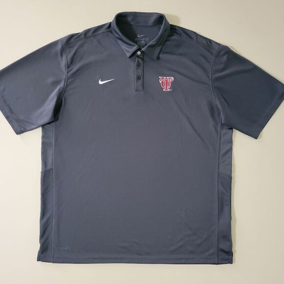 Nike Men's Anthracite Dri-FIT Reckoning Polo Short Sleeve University of Tampa - Picture 3 of 14
